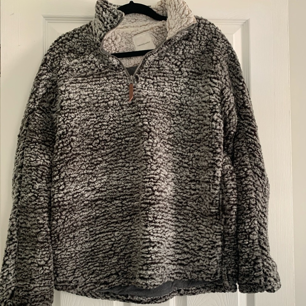 Thread & Supply Quarter Zip Sherpa